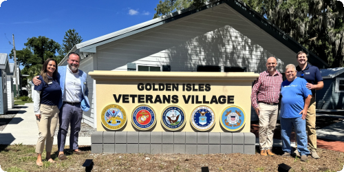 veterans villiage sign